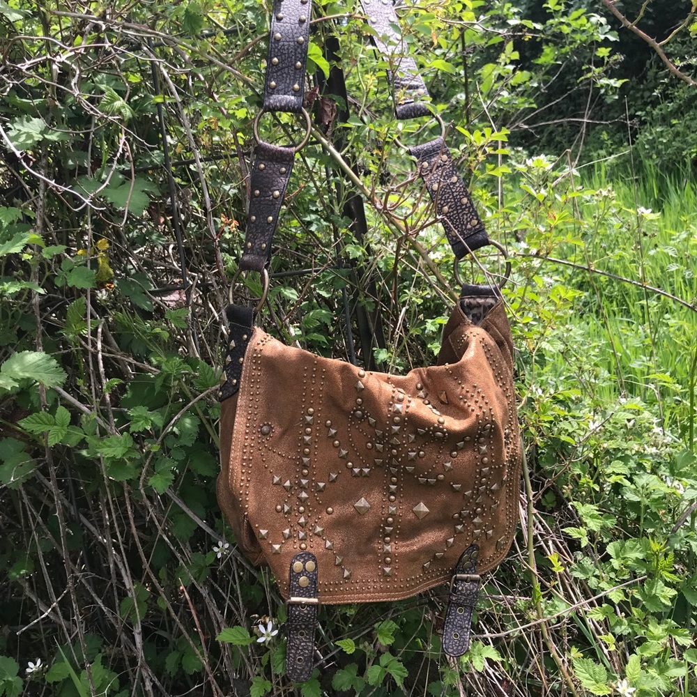 Betsey Johnson Bronze Messenger Bag
